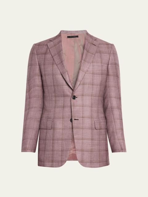 Men's Tonal Plaid Sport Coat