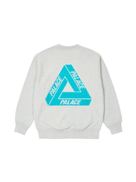Palace Fleece Tri-Ferg Crew Grey Marl