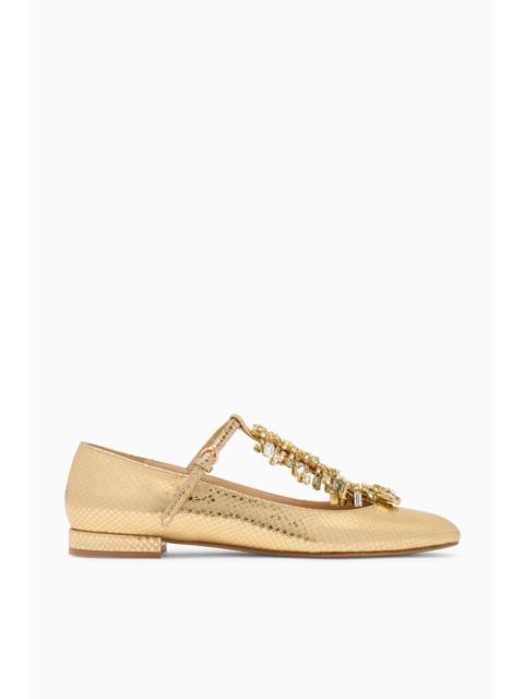 Bianca Crystal T–Strap Ballerina