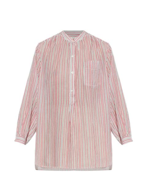 Saocha striped button shirt