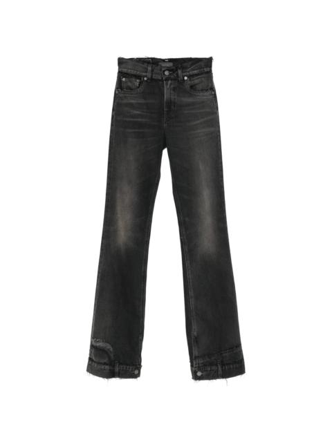 Haikure Distressed-effect Raw-cut Jeans