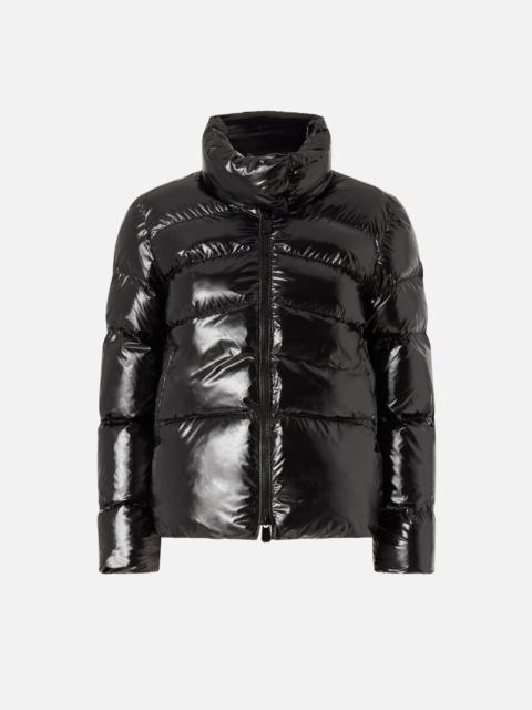 PADDED CRYSTAL NYLON PEA COAT