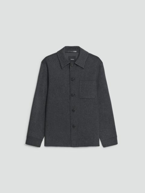 Overshirt in Double-Face Wool-Cashmere