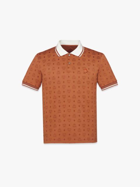 Piqué Polo in Monogram Jacquard