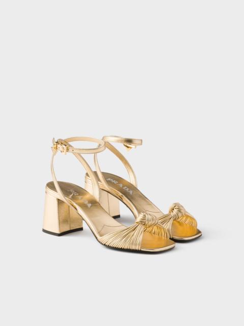 Mordoré nappa leather sandals
