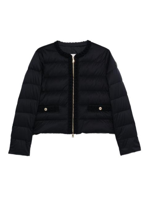 quilted-trimmed down jacket