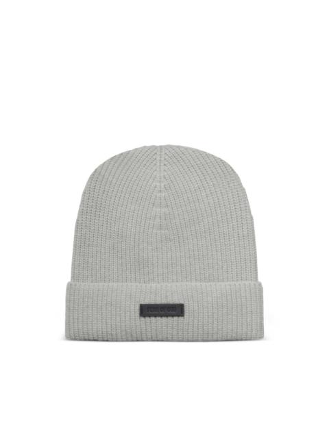 ribbed wool beanie