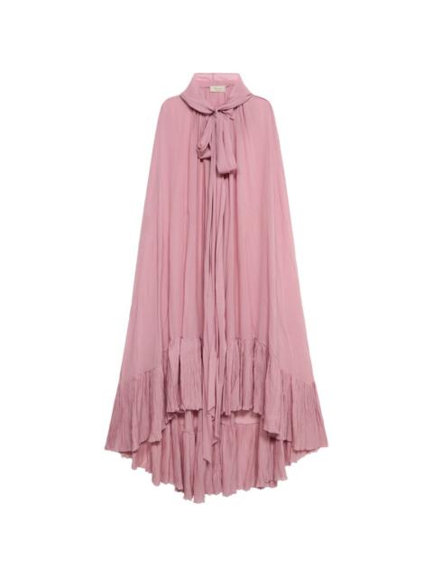 hooded cape dress
