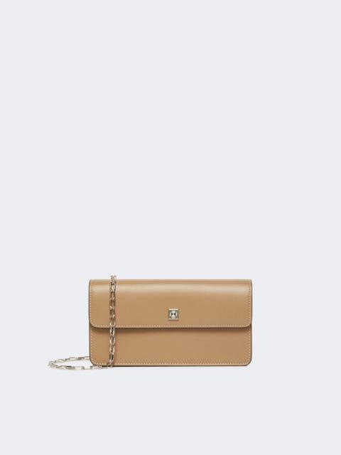 Leather phone pouch - MUD