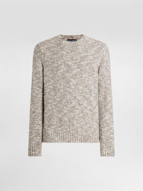 Fine-gauge wool crew neck pullover
