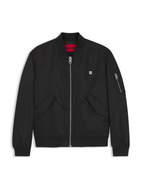 STACKED-LOGO BOMBER JACKET WITH WATER-REPELLENT FINISH