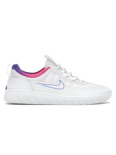 Nike SB Nyjah Free 2 Summit White Pink Blast Racer Blue