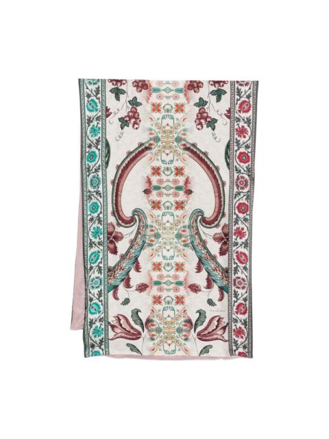 paisley-print scarf