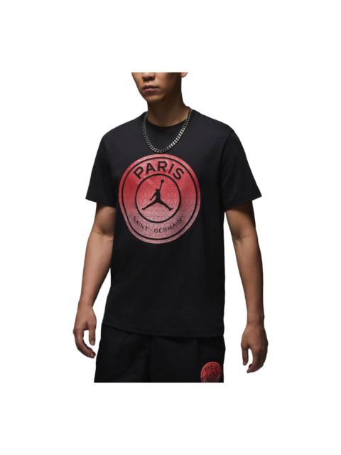 Air Jordan Paris Saint-Germain Graphic T-shirt Asia Sizing 'Off Noir' FV7729-045