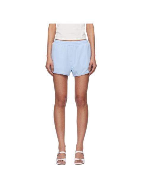 Blue Frill Jersey Shorts