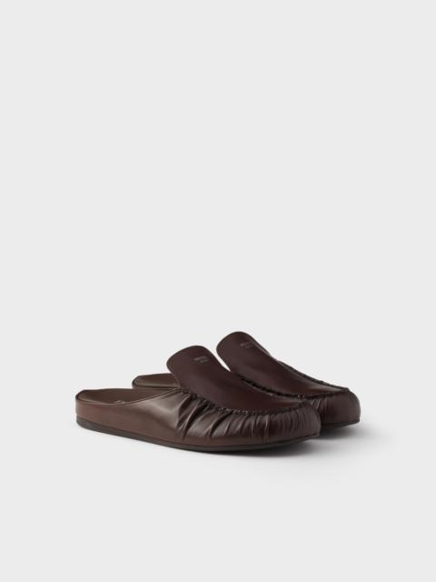 Leather mules