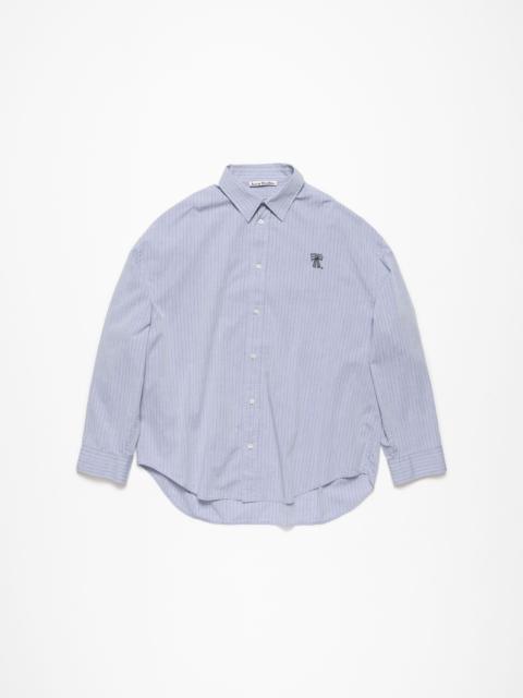 Button-up shirt - Blue/black