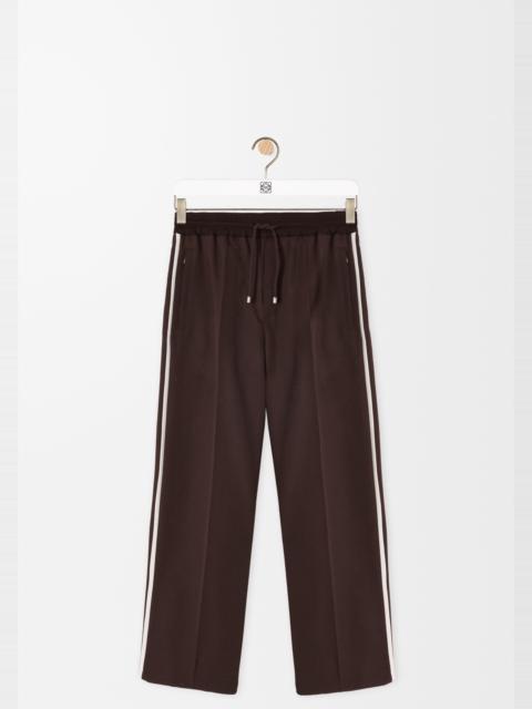 Drawstring trousers in wool
