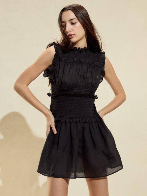 Noir Ramie Mini Dress