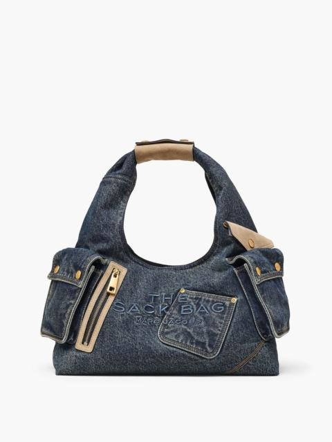 THE DENIM SUEDE CARGO SACK BAG