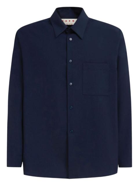 long-sleeve wool shirt