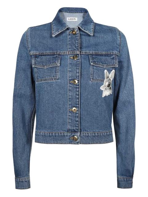 rabbit-patch denim jacket