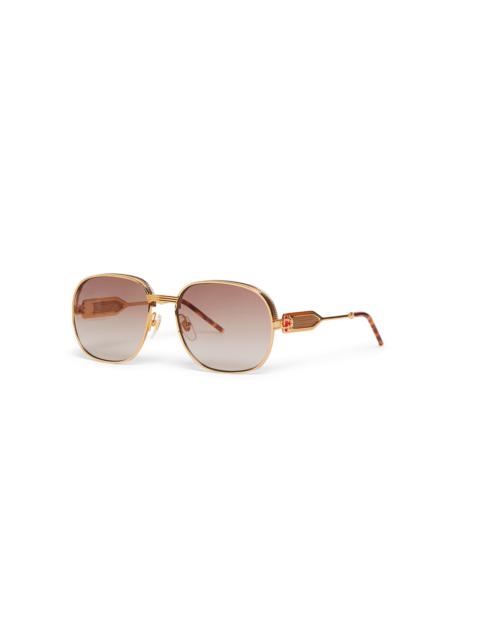 Brown & Gold The Vermont Sunglasses | Casablanca Paris