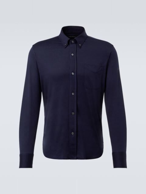 Silk and cotton shirt