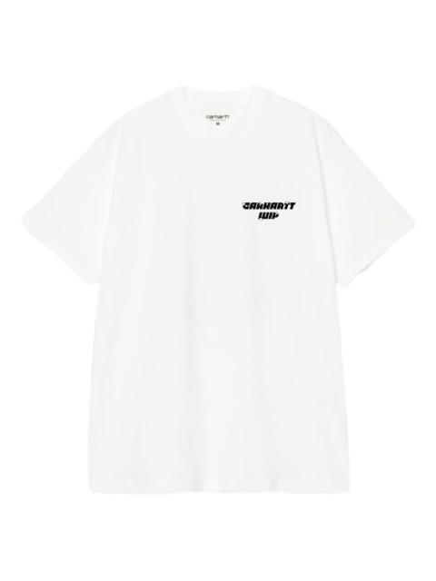 graphic-print logo T-shirt
