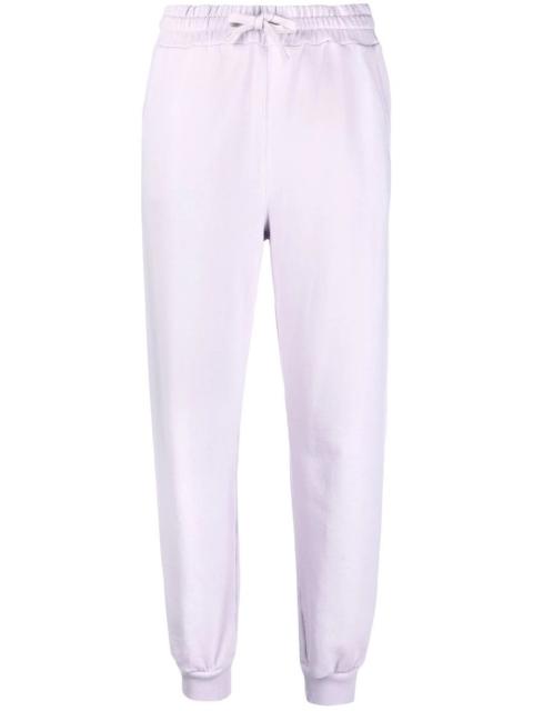 logo-print drawstring cotton track pants