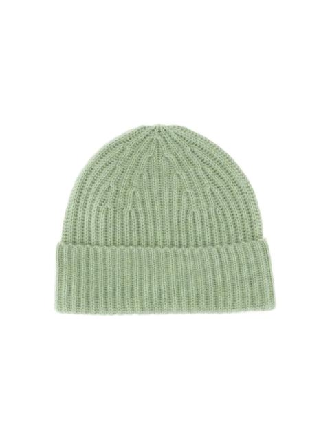 ribbed wool beanie