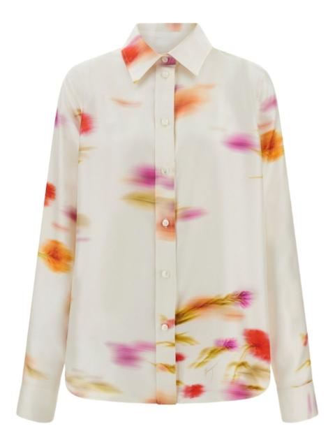 Blossom print long sleeve shirt