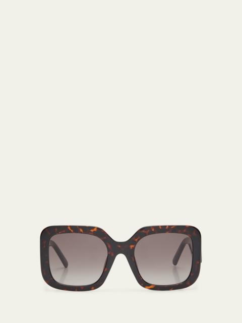 J Marc Logo Square Acetate Sunglasses