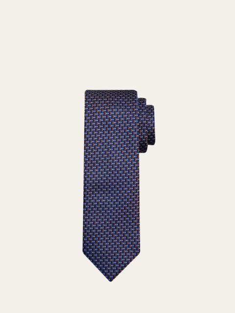 Men's Micro-Jacquard Silk Tie