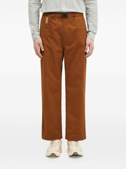 slide-buckled trousers