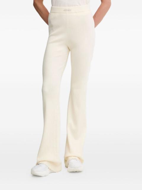 ribbed logo trousers