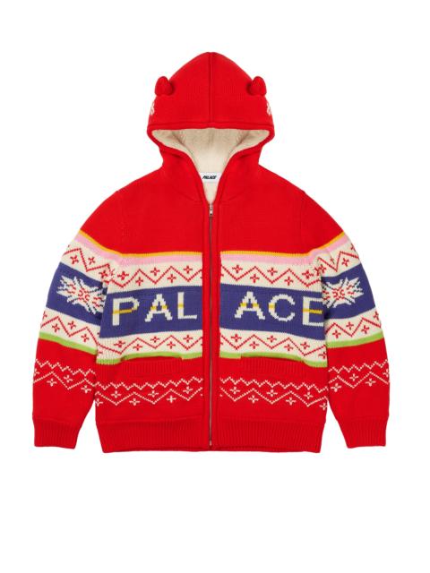 PALACE LOVES ME HOODED KNIT RED