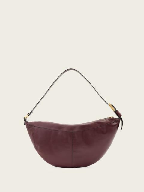 LUNA SLOUCHY LEATHER SHOULDER BAG
