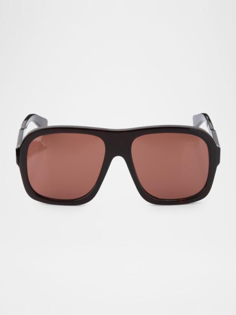 Gayia 58mm Navigator Recycled Acetate Sunglasses