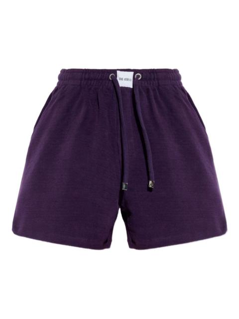 drawstring logo-patch shorts