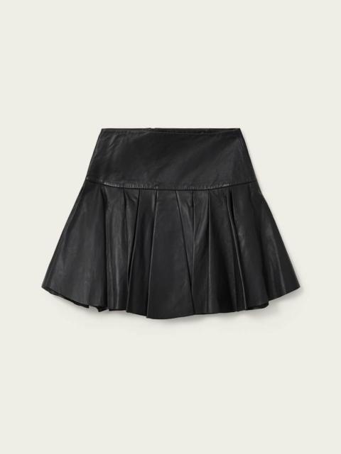 IRINA LEATHER MINI SKIRT