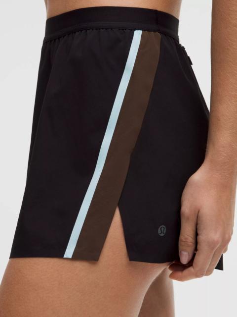 High-Rise Split Short 3" *Stripe