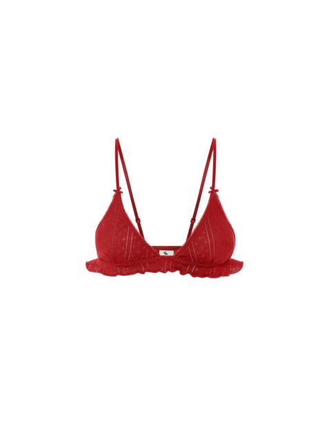 The Butterfly Bralette Cherry Red