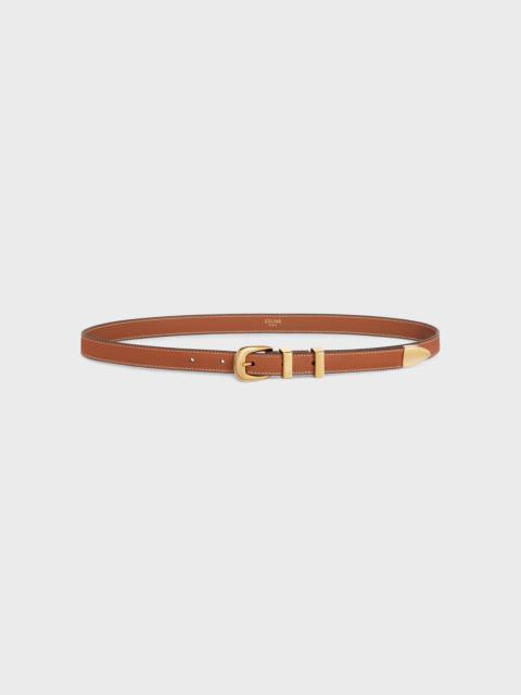 SMALL WESTERN BELT in Natural Calfskin