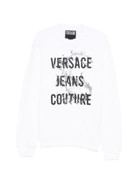 printed crew-neck sweatshirt