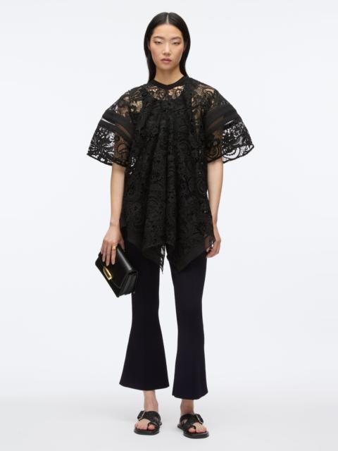 Embroidered Lace Hankerchief Top