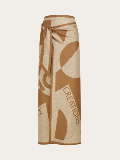 Venna logo sarong skirt