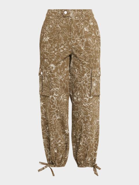 Garden Doodle Cargo Pants