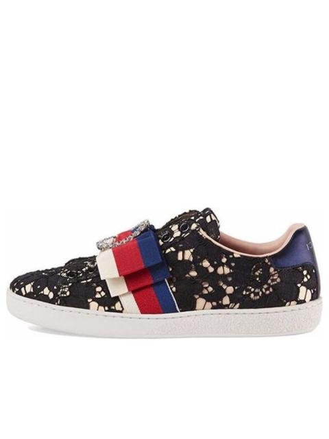 (WMNS) Gucci Ace 'Dark Flower' 498705-9MW10-1214