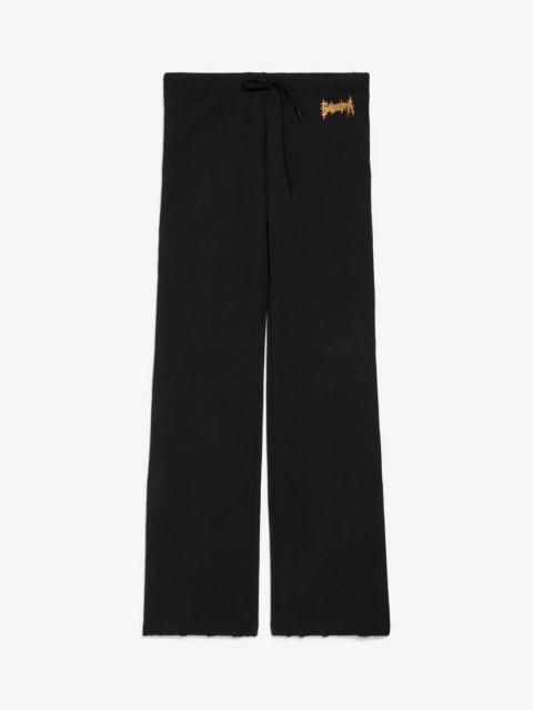 Women's Balenciaga Sacré Coeur Low Waist Sweatpants in Black